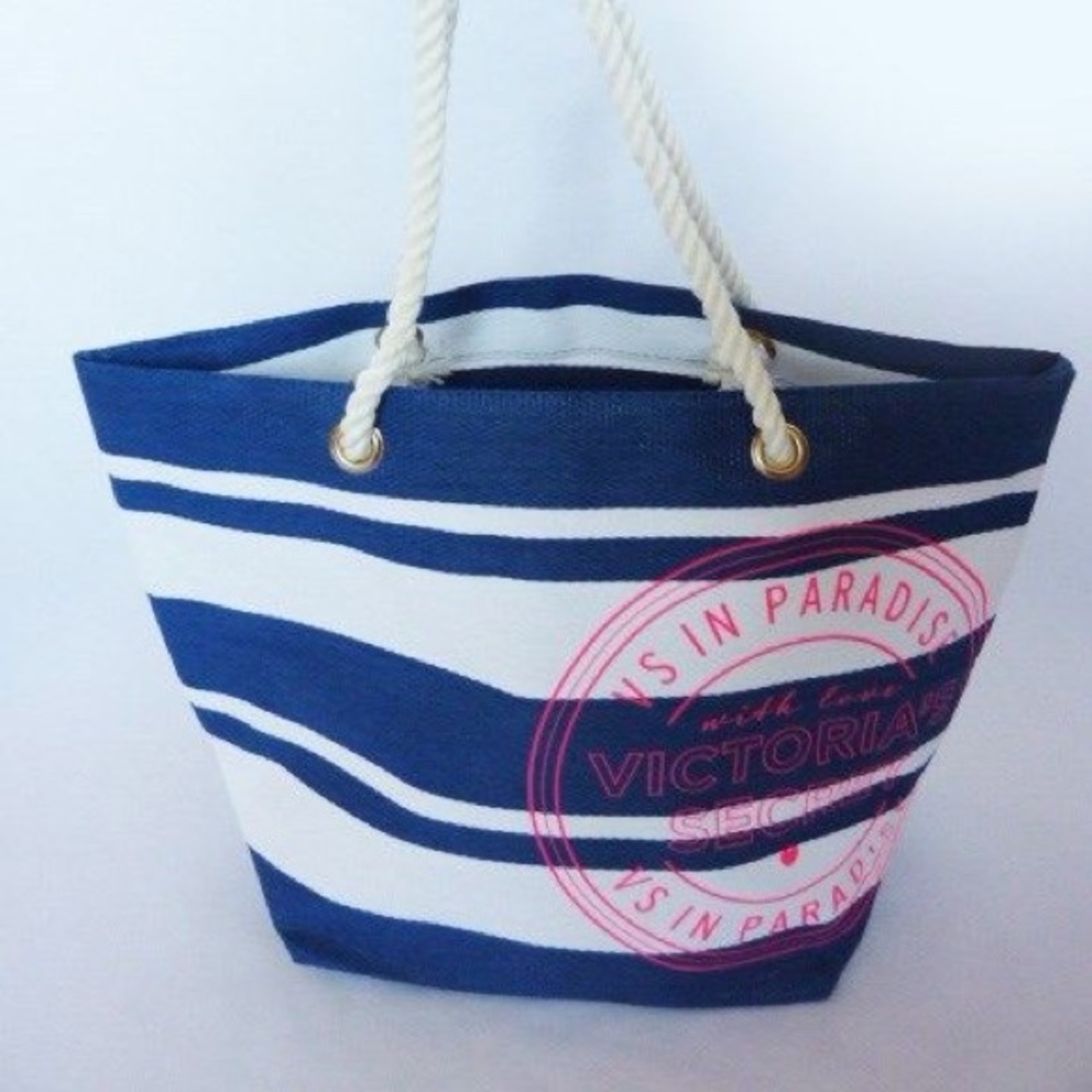 Victoria’s Secret Paradise Blue & White Tote Bag